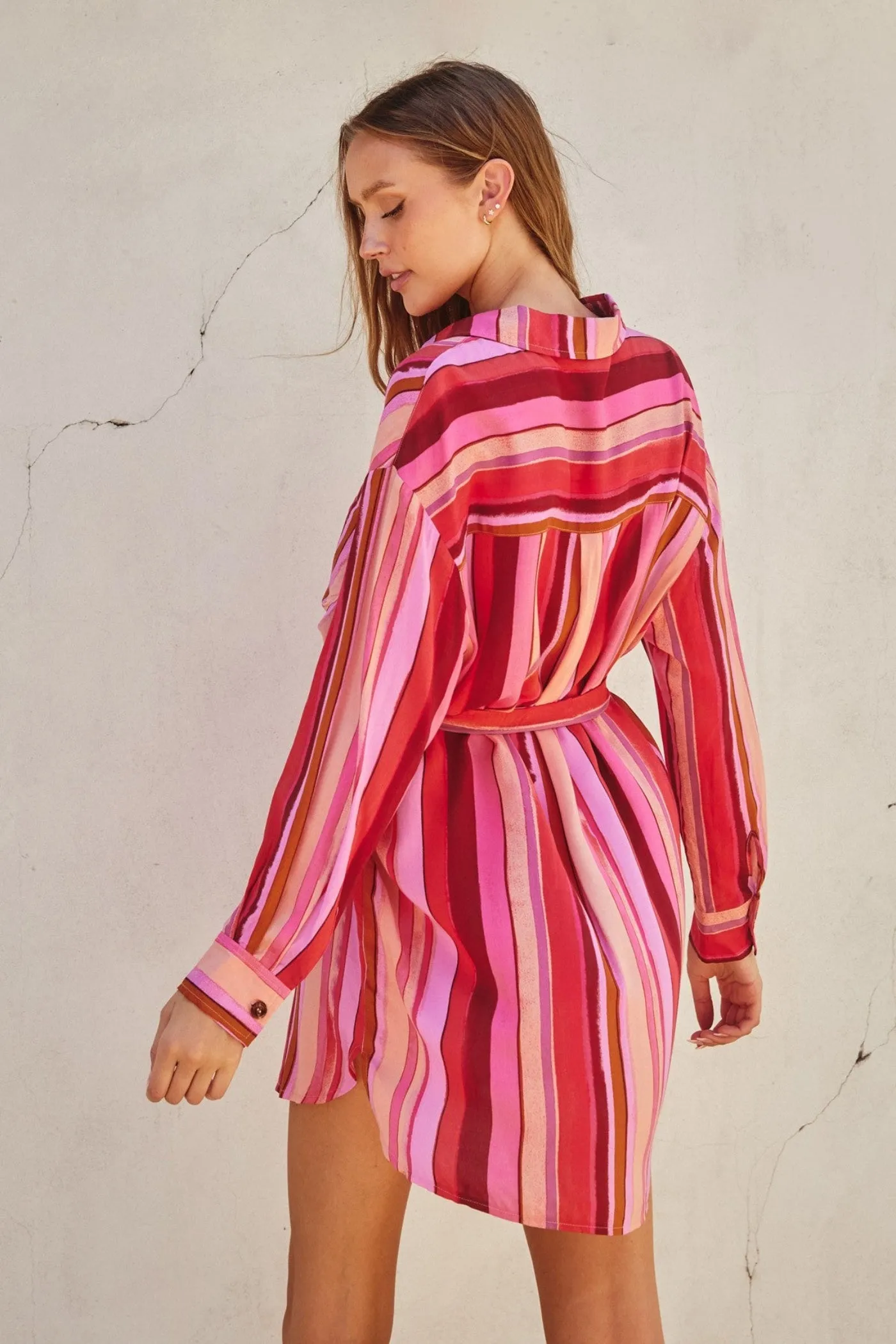 CAMILA RELAXED MINI SHIRT DRESS Boho Tone Luxury Feel