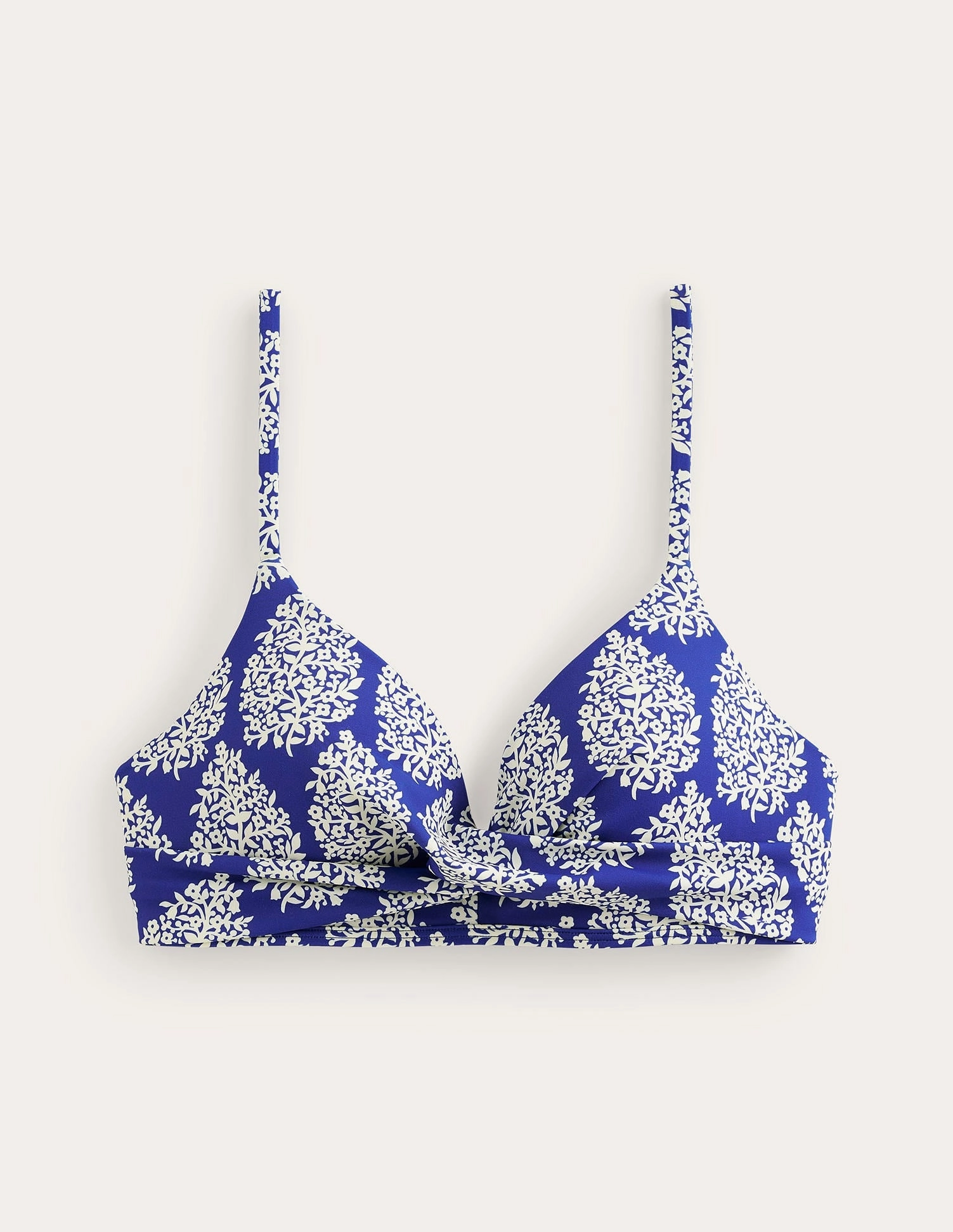 Capri Cup-size Bikini Top-Surf The Web, Floret Paisley Tropical Holiday