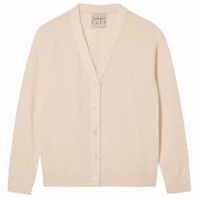 OdorControl Technology HeavyweightThermal Cashmere Wool Velvet Little Cardigan in Ear of Wheat