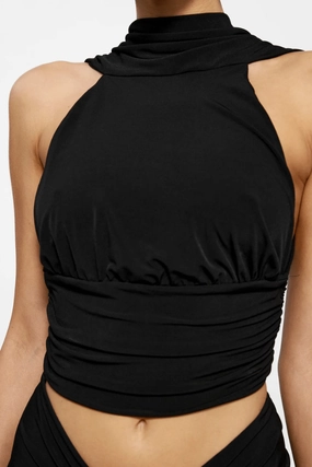 Comfortable Layering Heritage-Brand Cassidy Top Black