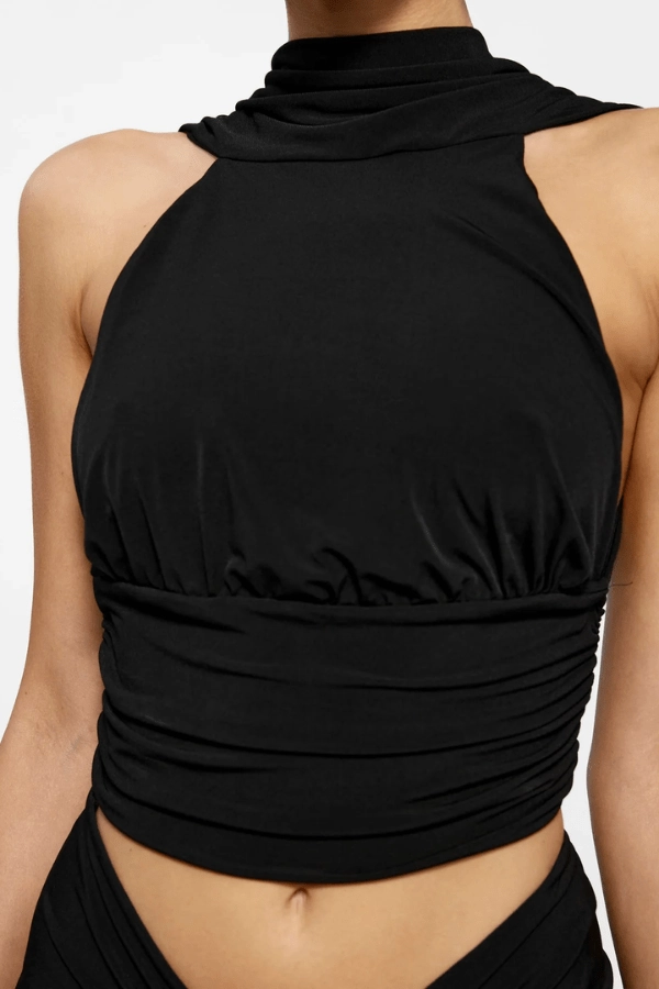 Comfortable Layering Heritage-Brand Cassidy Top Black