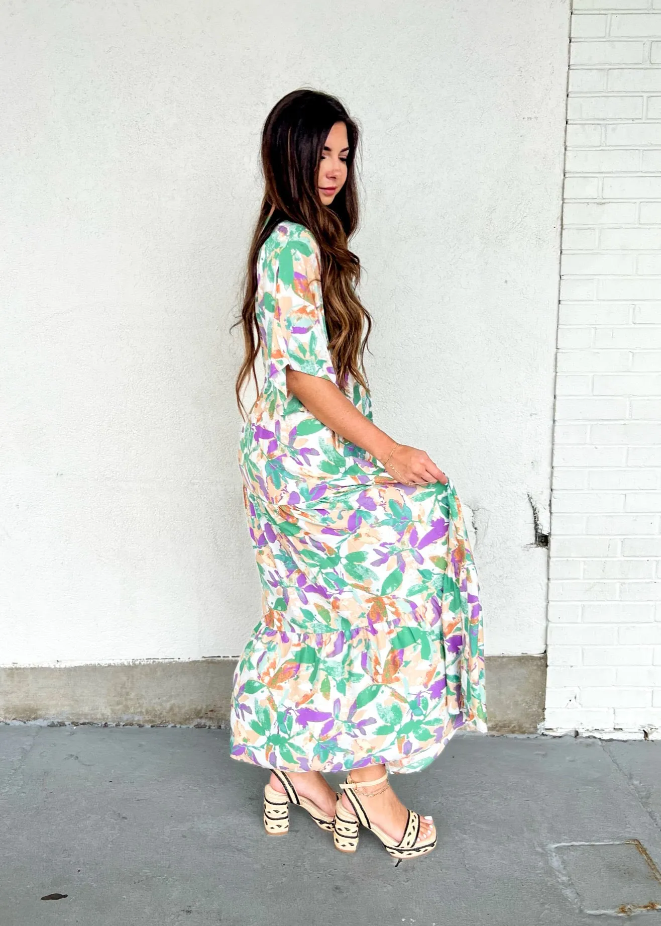 Elegant Mood CASSIE FLORAL MAXI DRESS