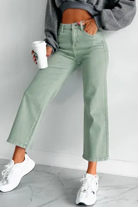 Day Wear Everyday Loose Music Event Cincinnati High Rise Tummy Control Special A Crop Jeans (Olive)