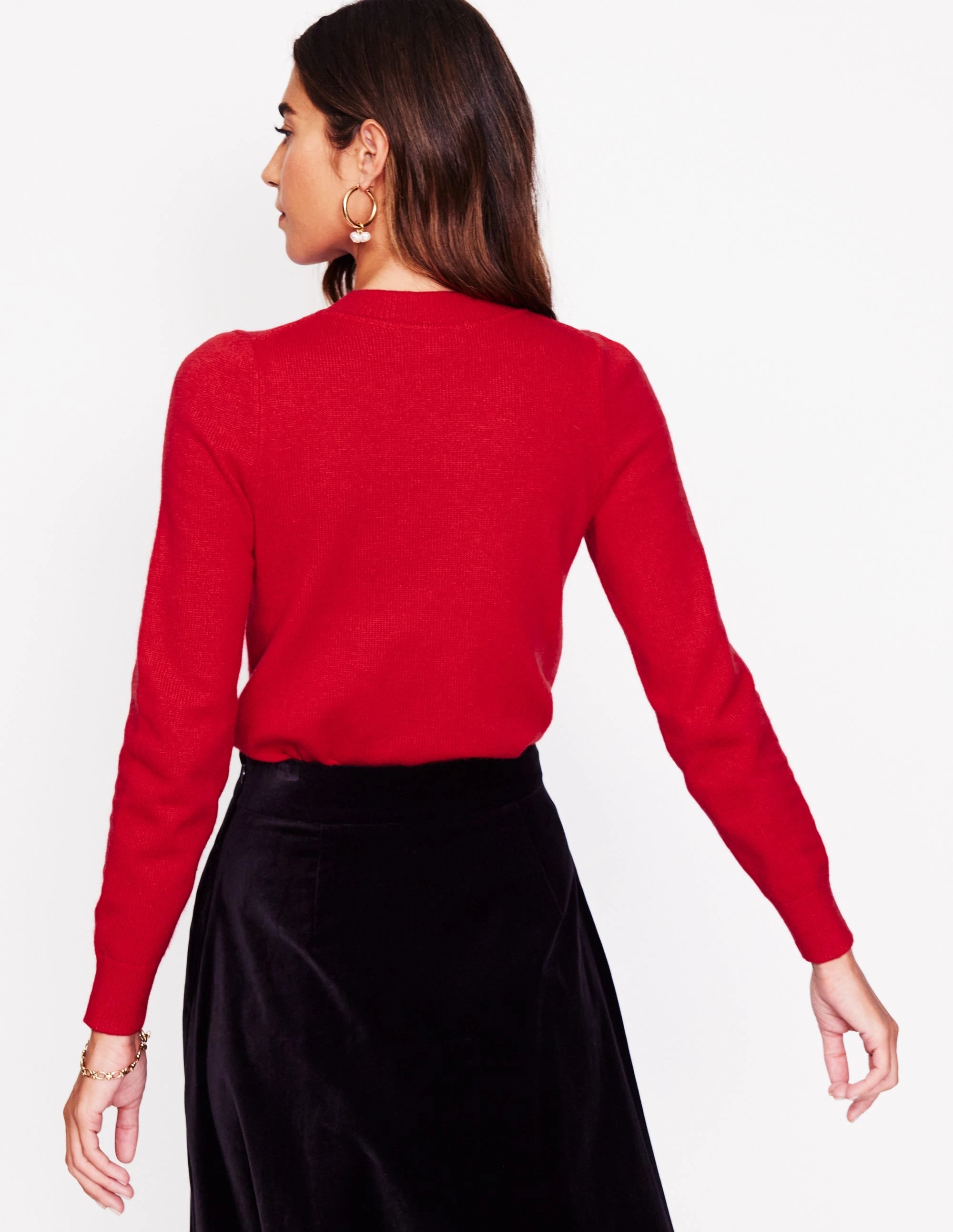 Fenella Embellished Jumper-Rouge Red Simple Layer