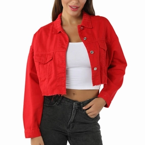 Lightweight Layering Option CASUAL LOOSE CROPPED JACKET_CWJJ0128