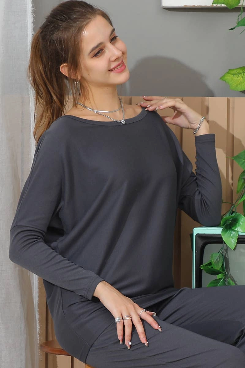 ReinforcedStitching CASUAL SOLID LONG SLEEVE T SHIRT-CWTTL1449_CWTTL1449