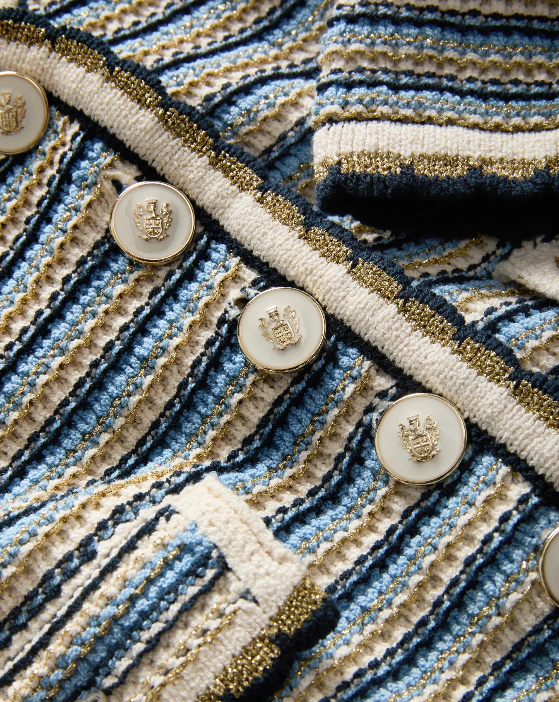 Ceriani Knit Jacket Navy Multi special - occasion wear