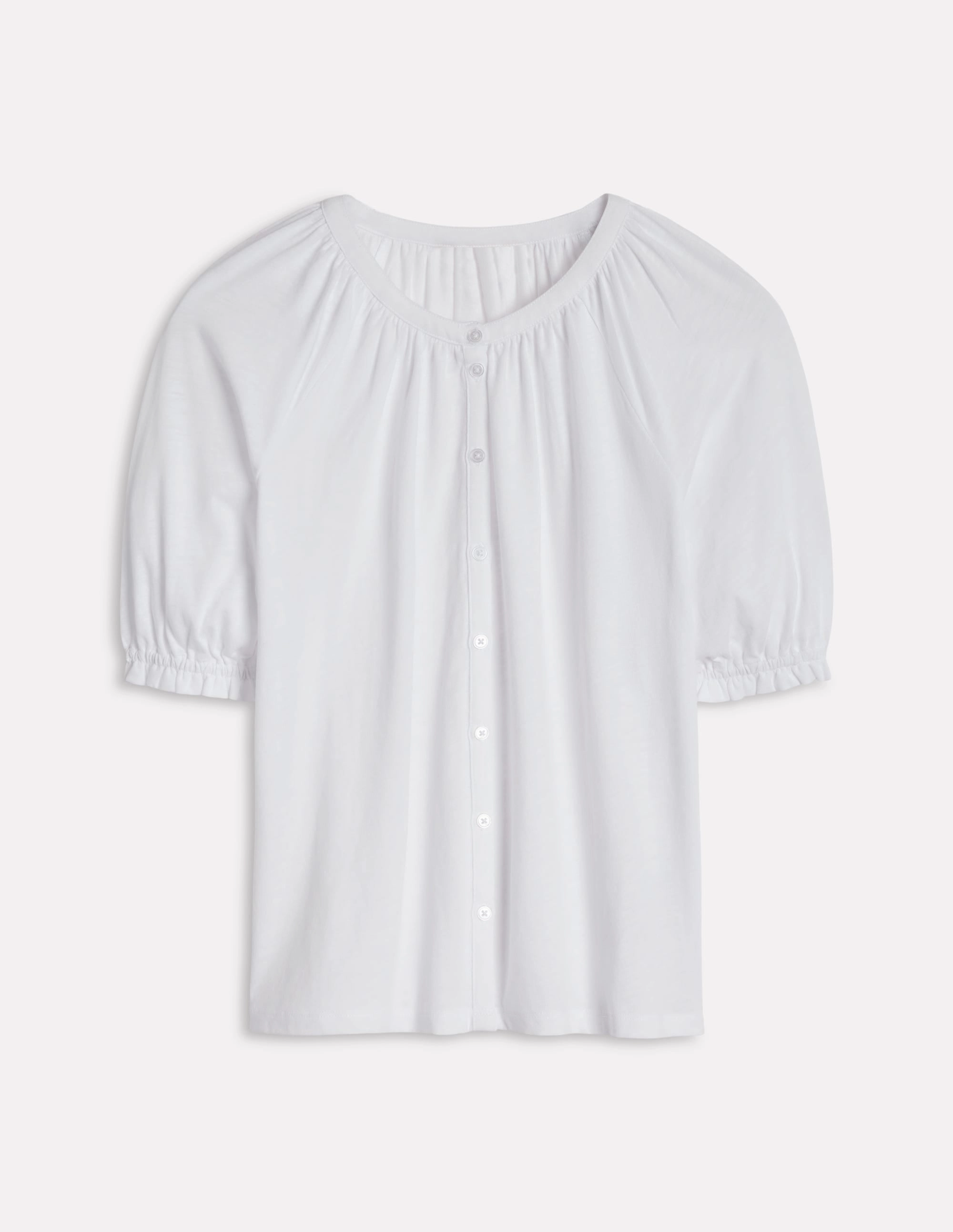 Isla Jersey Shirt-White Anti Pilling