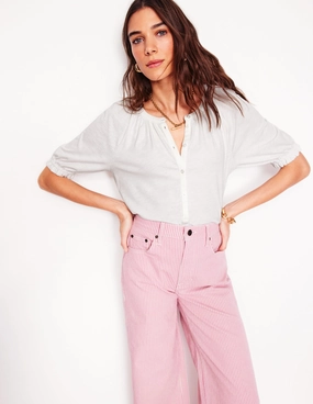 Isla Jersey Shirt-White HighDurabilityWeave