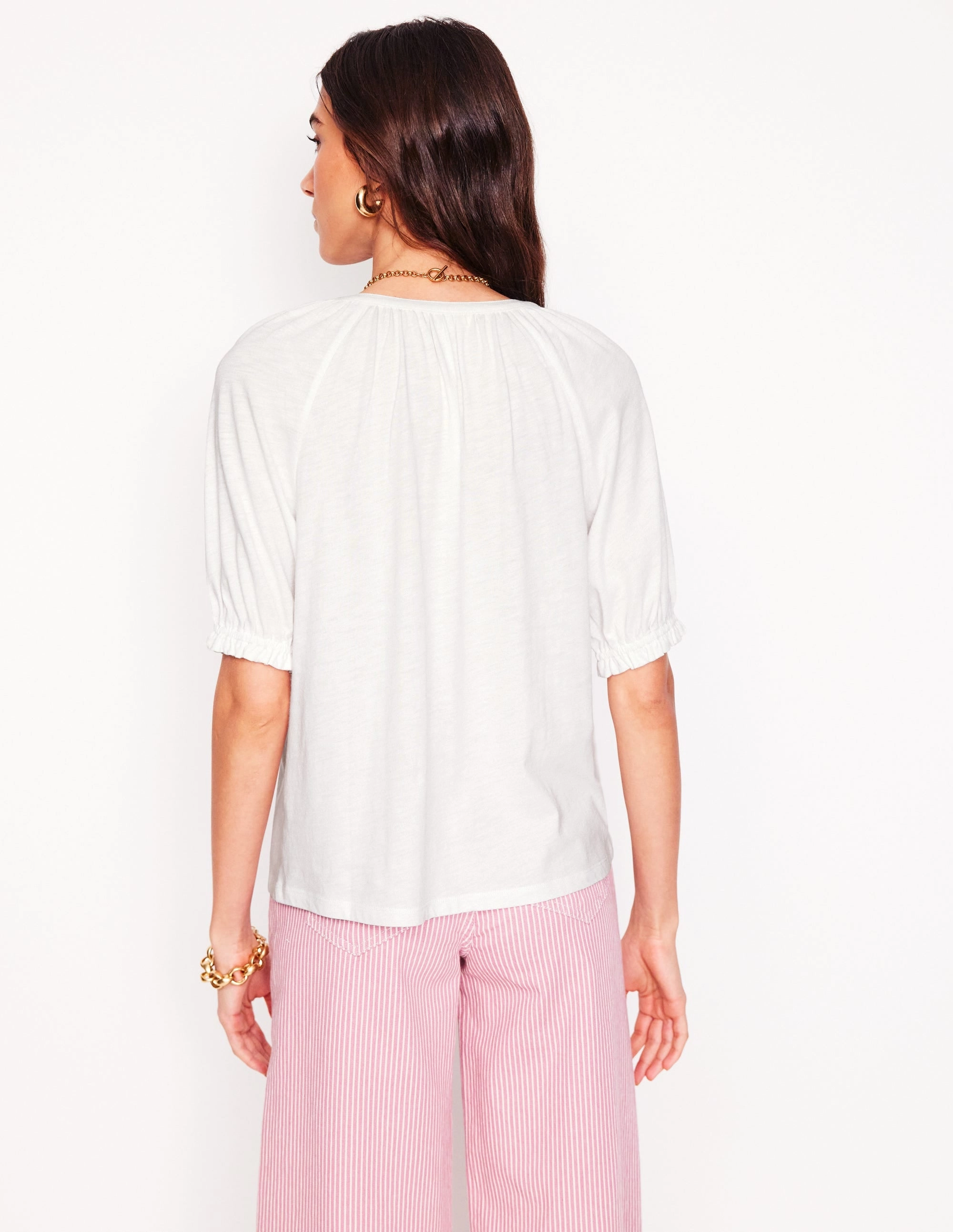 AllDayComfort Isla Jersey Shirt-White