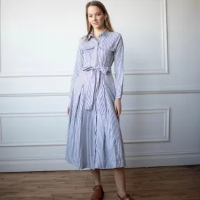 Soft and Relaxed Chrie Pinstripe Dress [Final Sale]