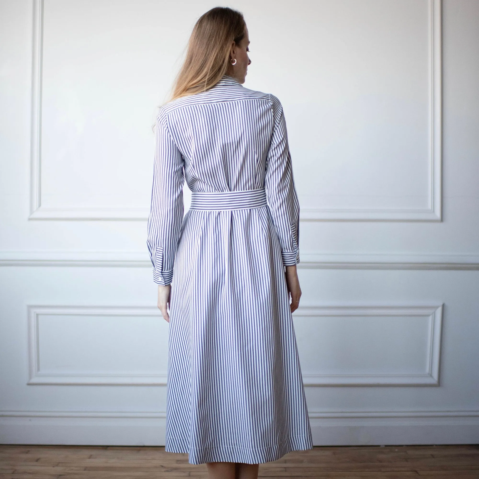 Chrie Pinstripe Dress [Final Sale] Weekend Favorite