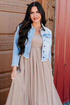 City-Style Smart Layer Bold By Nature Cello Distressed Denim Jacket (Light)