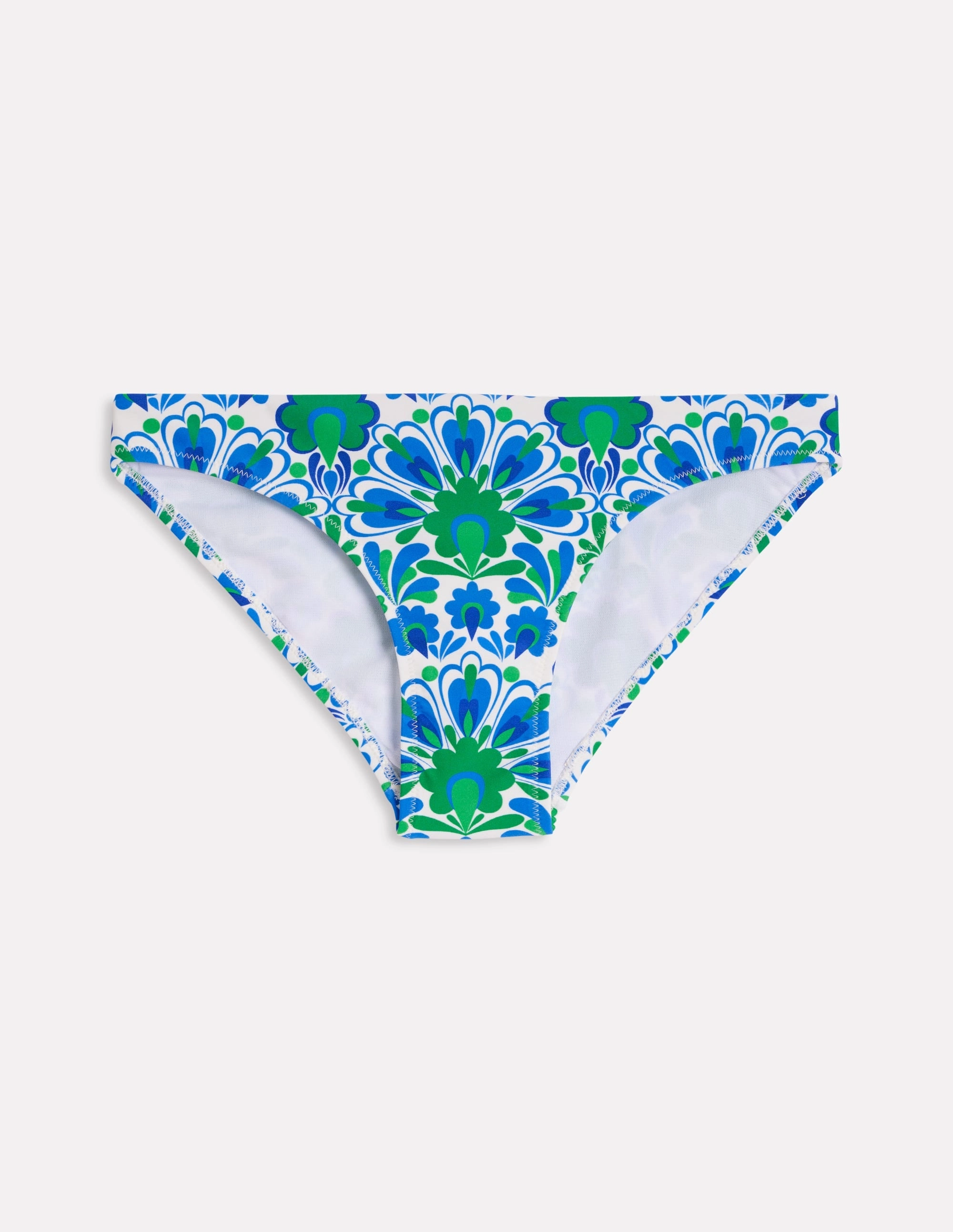 Water Gear Shimmer Effect Classic Bikini Bottoms-Decorative Dandelion