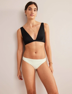 Classic Bikini Bottoms-Ivory Smooth Yoke Construction