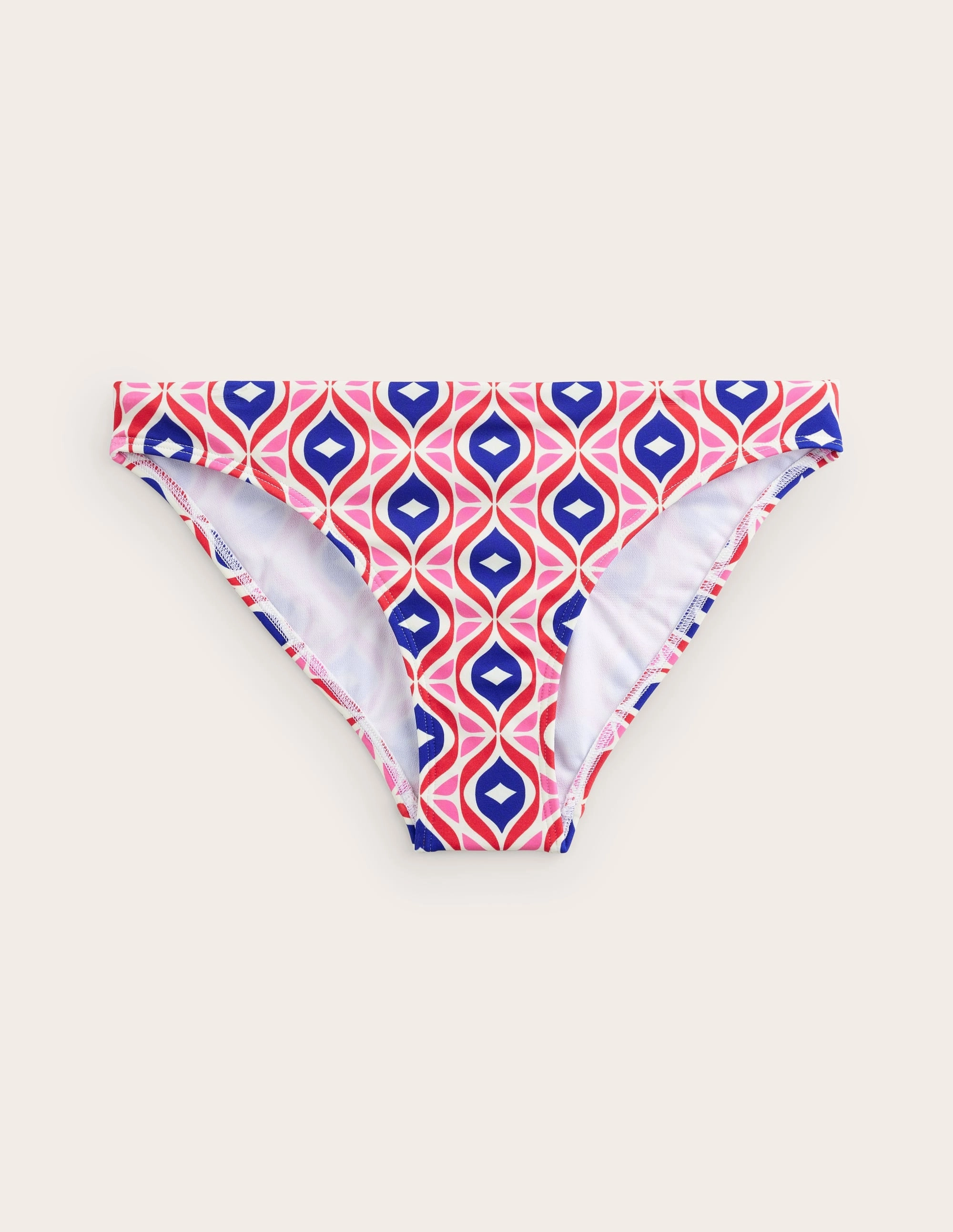 wrinkle free Classic Bikini Bottoms-Rubicondo, Diamond Wave