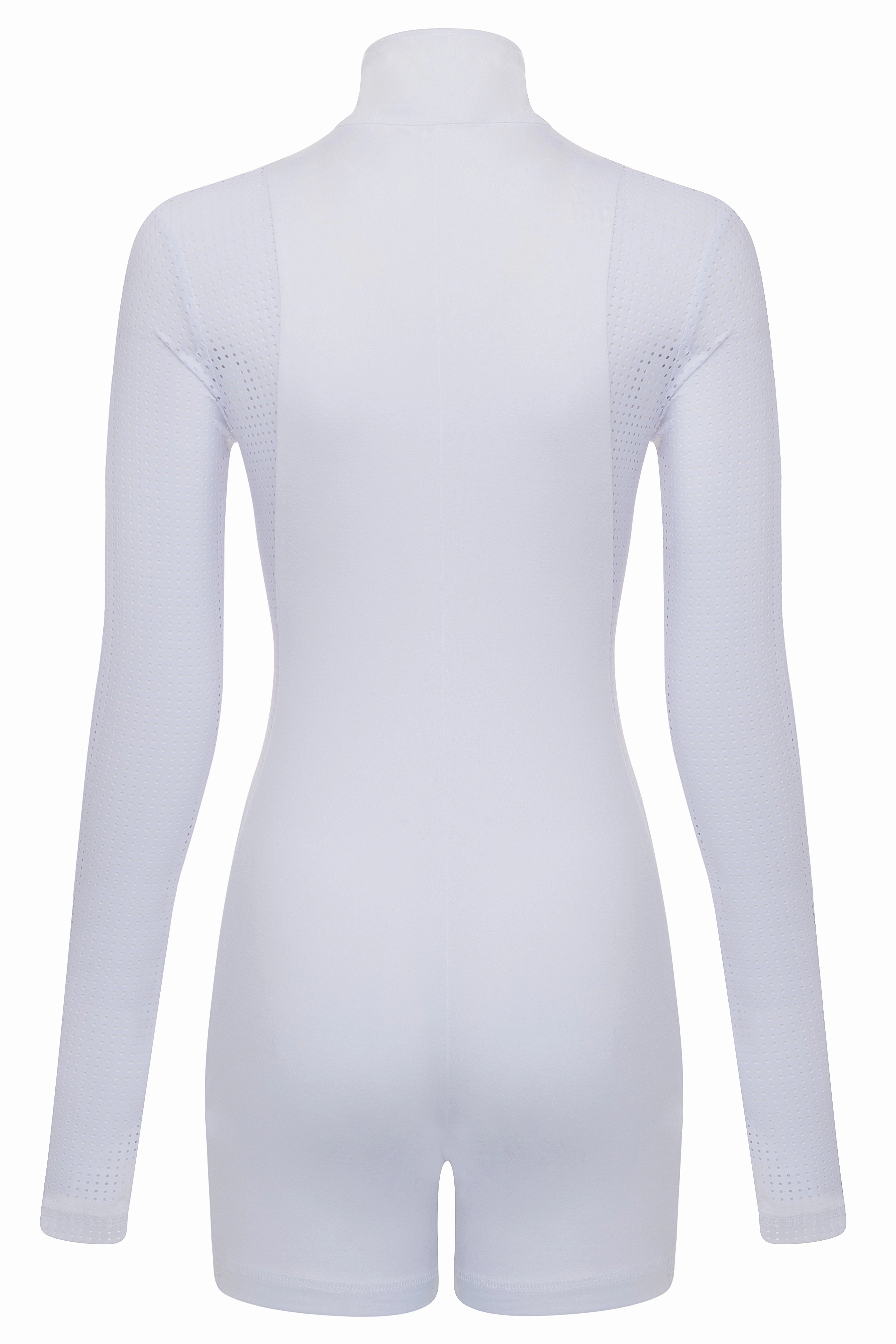 Contour Long Sleeve Romper WHITE Hot Beach