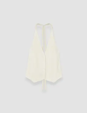 Suez Pleat Jacquard Tie Waistcoat Fleece Lined