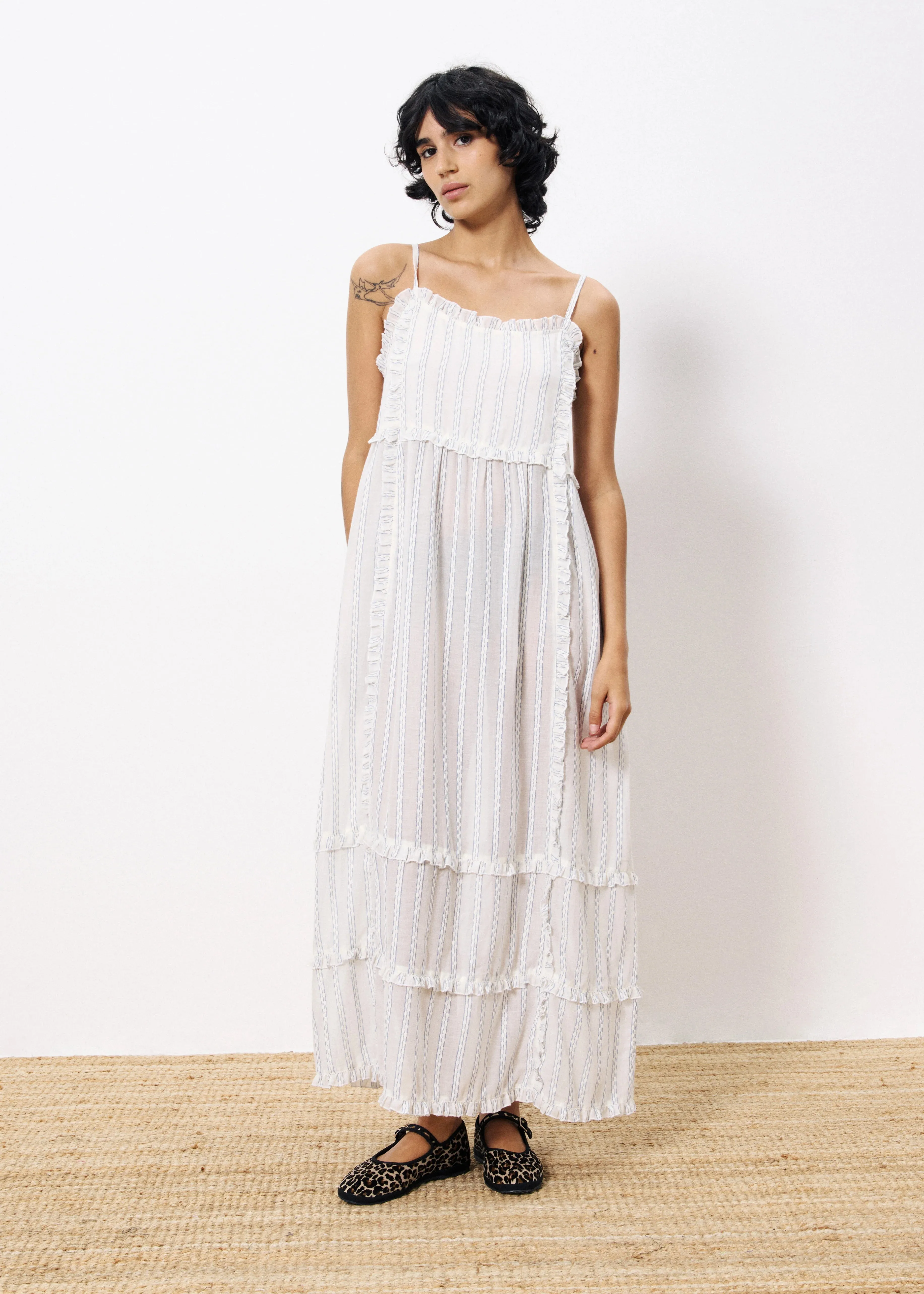 CLIO WHITE MAXI DRESS Soft Layers