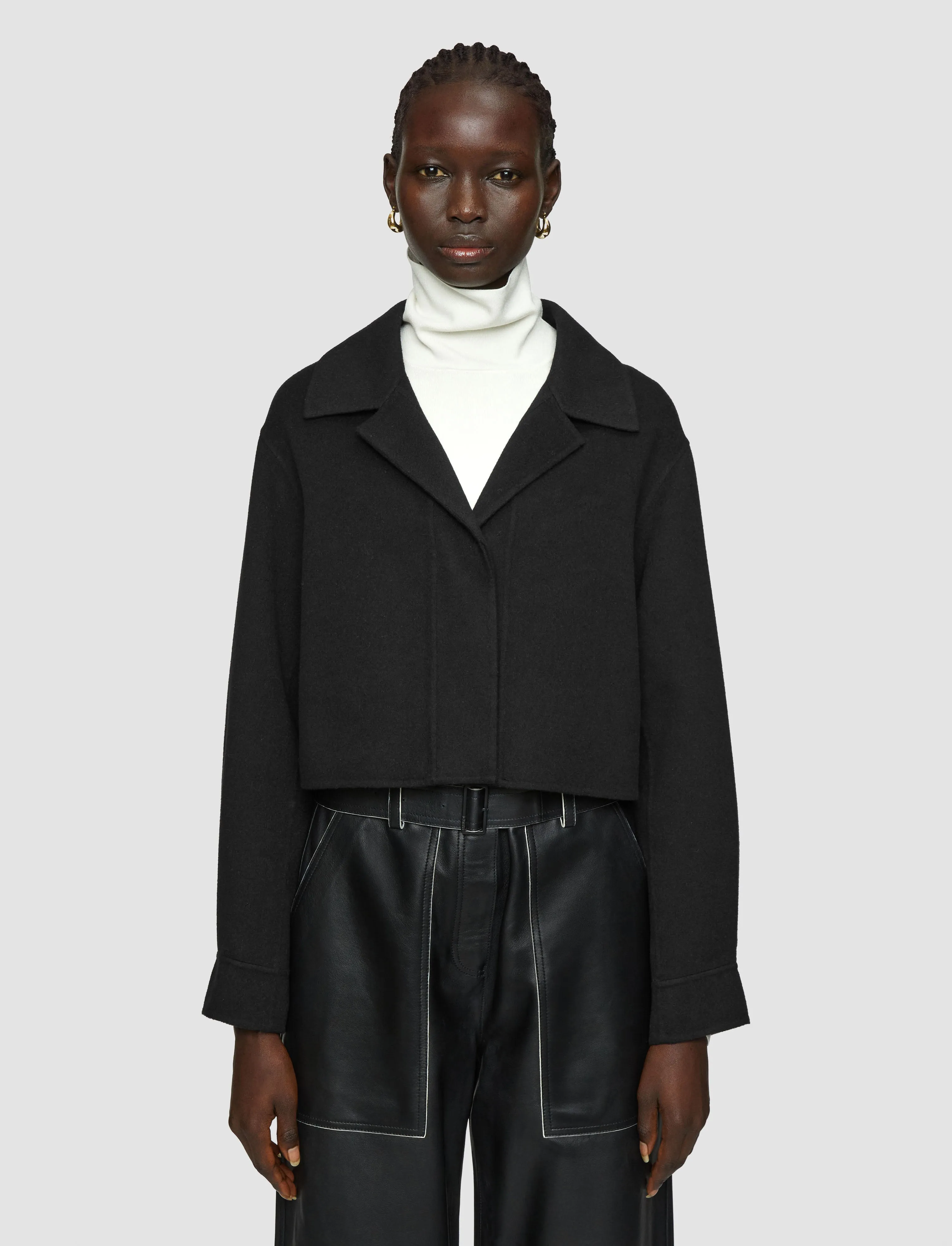 Thermal Insulation Layer Patched Collin Light Double Face Jacket