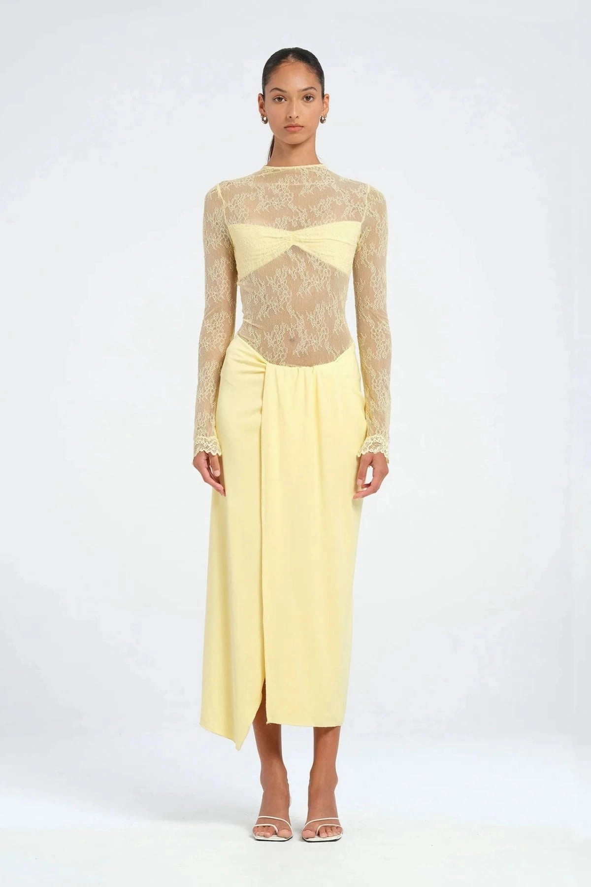 Colton Midi Dress Butter Feminine Line