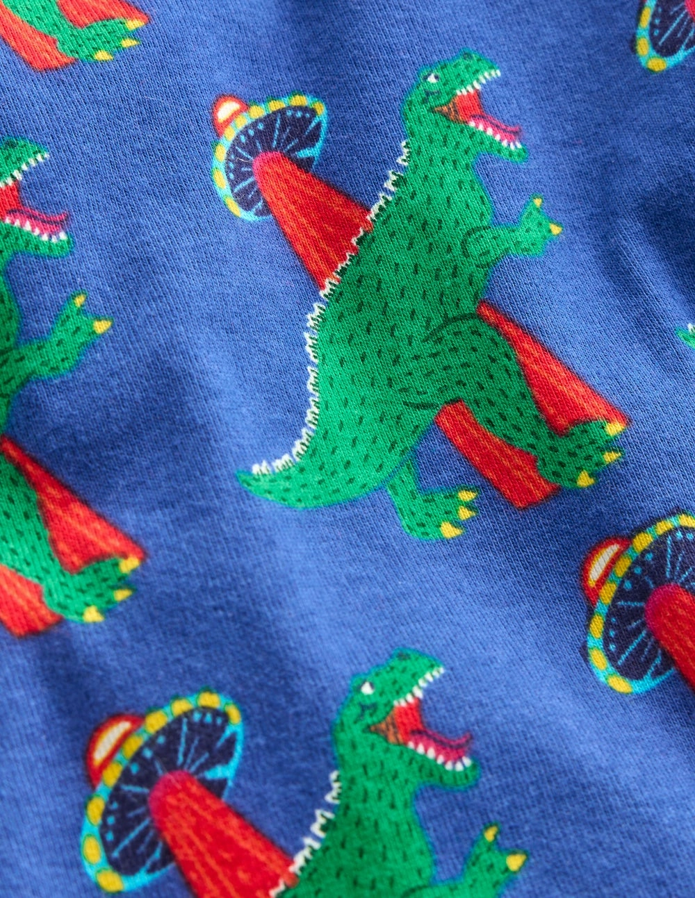 Snug Glow-In-The-Dark Pyjamas-Dino Space sporty wear