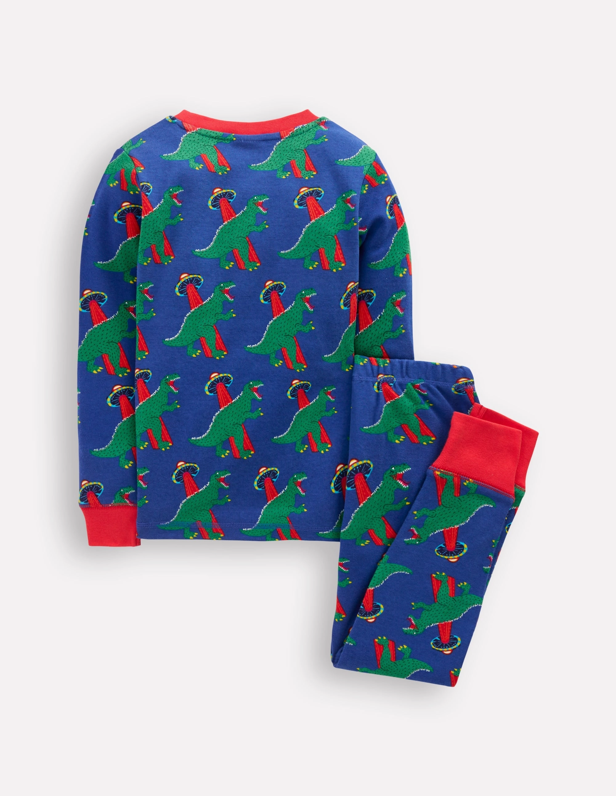 Snug Glow-In-The-Dark Pyjamas-Dino Space Biodegradable Fiber EcoFriendlyDye