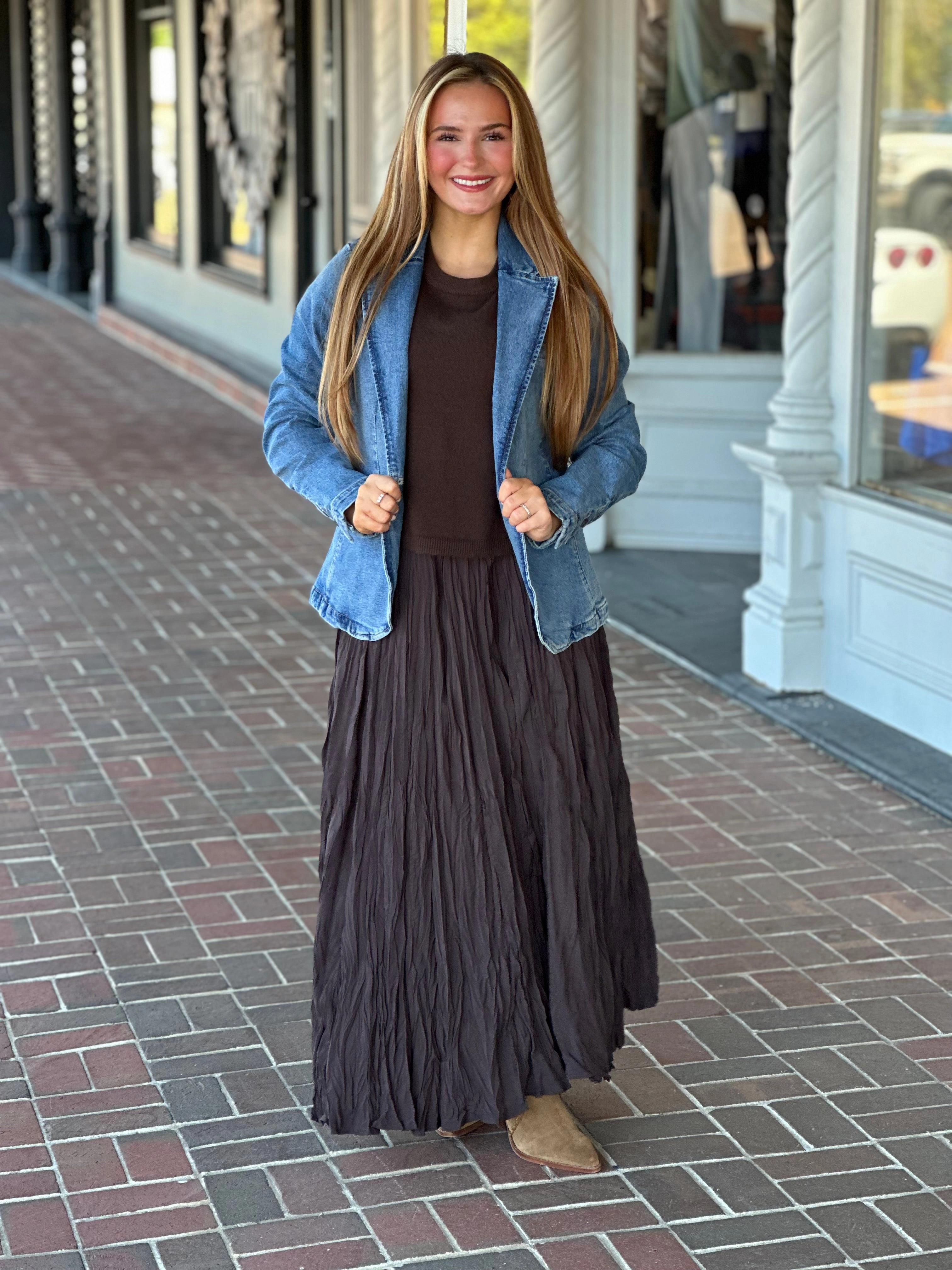 Dear John Minah Denim Jacket in Santos Hidden Zipper Closure