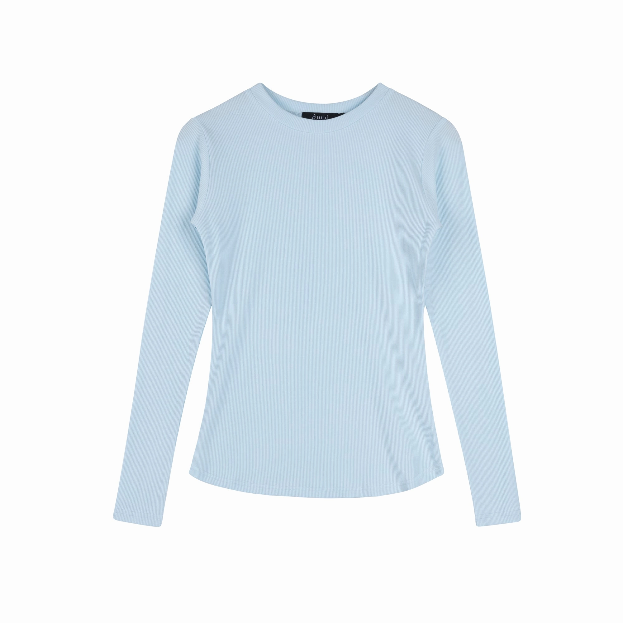 QuickRelease Ribbed Crewneck Tee | Light Blue