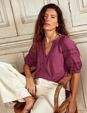 QuickRelease Closure Maisy Rikrak Trim Top-Violet Quartz