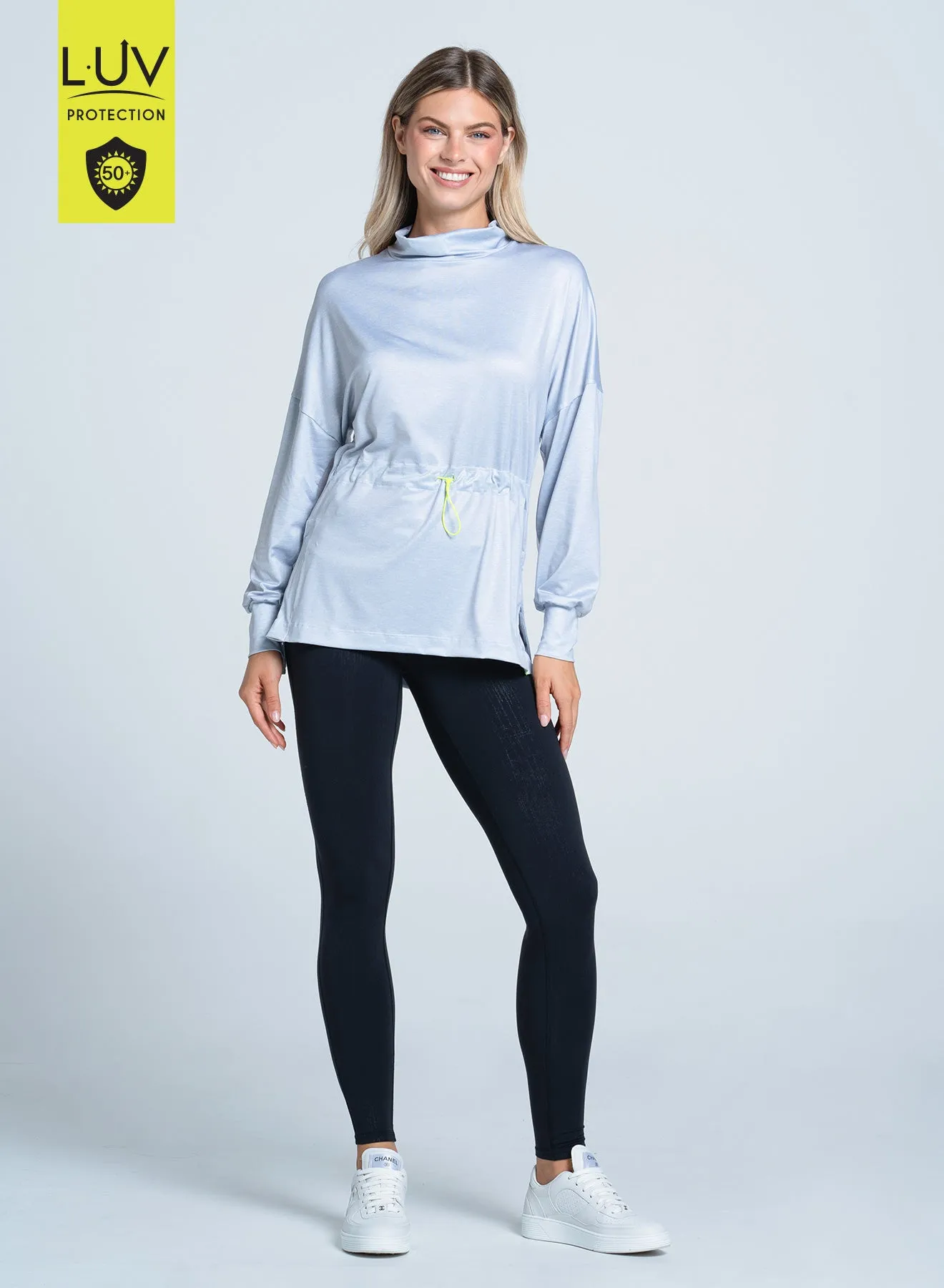 WeightedHem Heather Layer Up Tunic