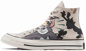 Converse Chuck Taylor All Star 1970s Hi Top Tom and Jerry Grey/Egret/Black