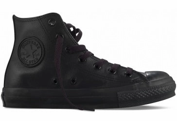 Converse Chuck Taylor All Star Hi Top Leather Black Monochrome