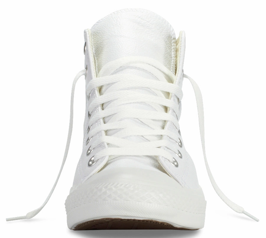 Converse Chuck Taylor All Star Hi Top White Leather Monochrome