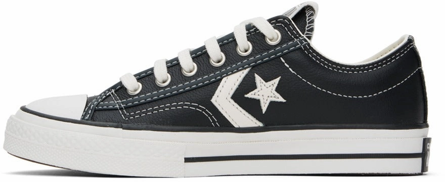 Converse Star Player 76 Low Top Black Leather