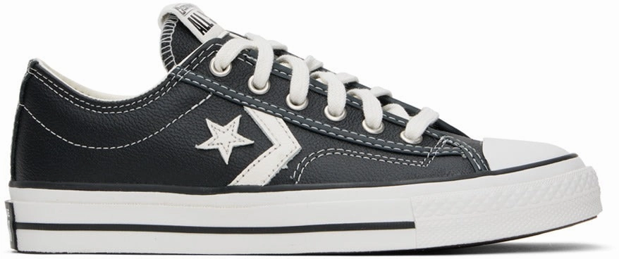 Converse Star Player 76 Low Top Black Leather