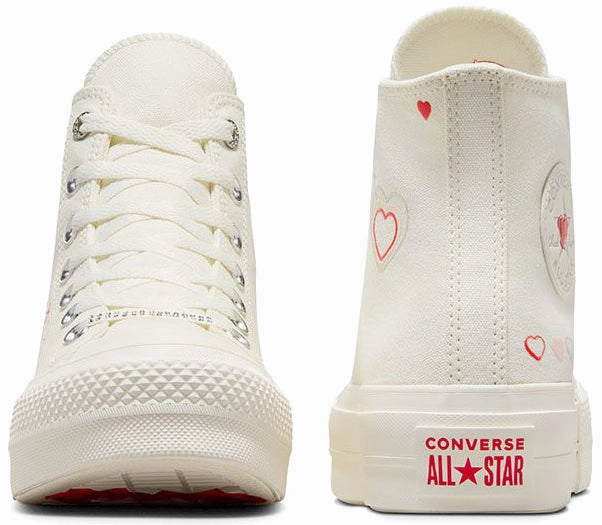 Converse Womens Chuck Taylor All Star Hi Top Lift Egret/Fever Dream/Egret