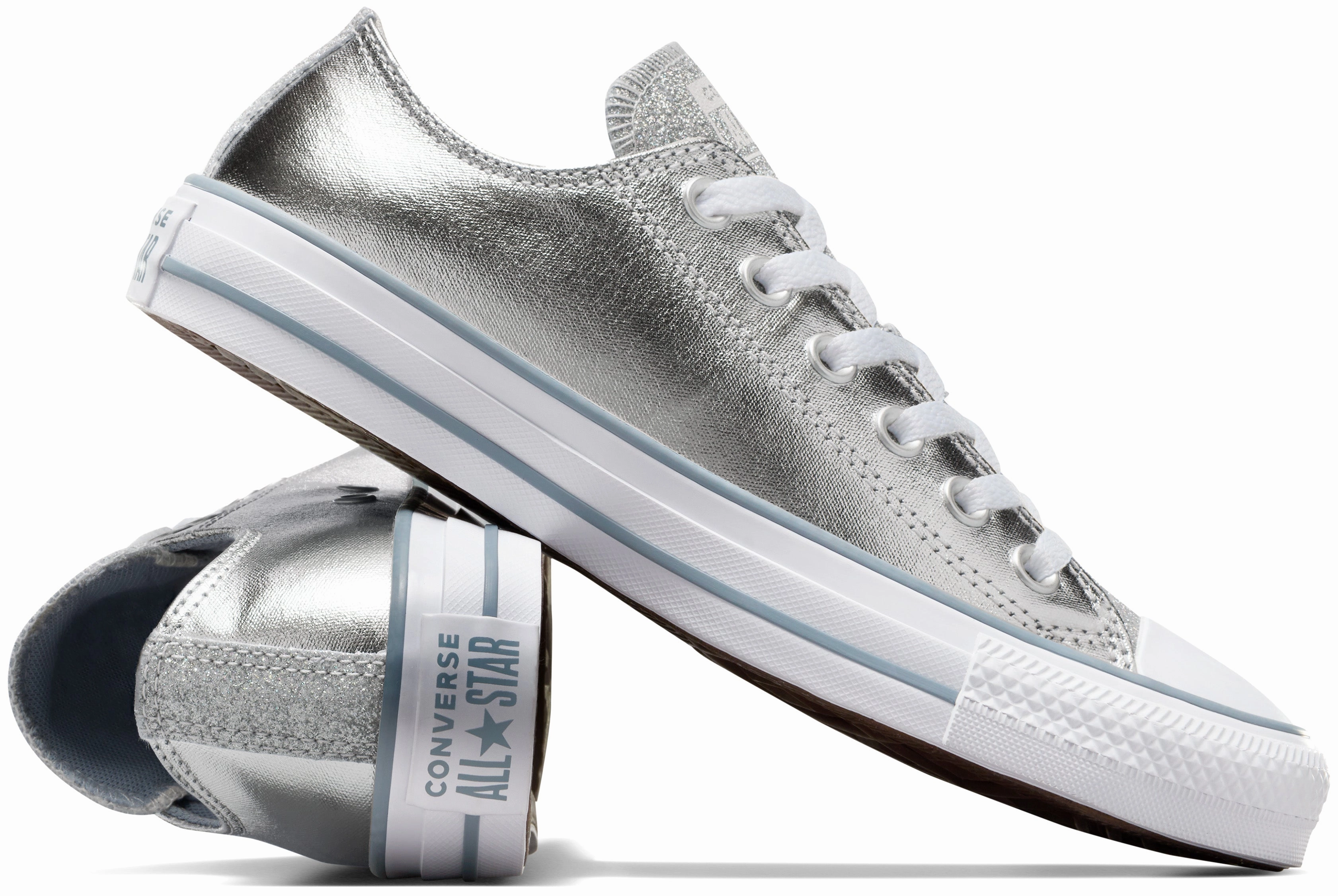 Converse Womens Chuck Taylor All Star Low Top Metallic Granite