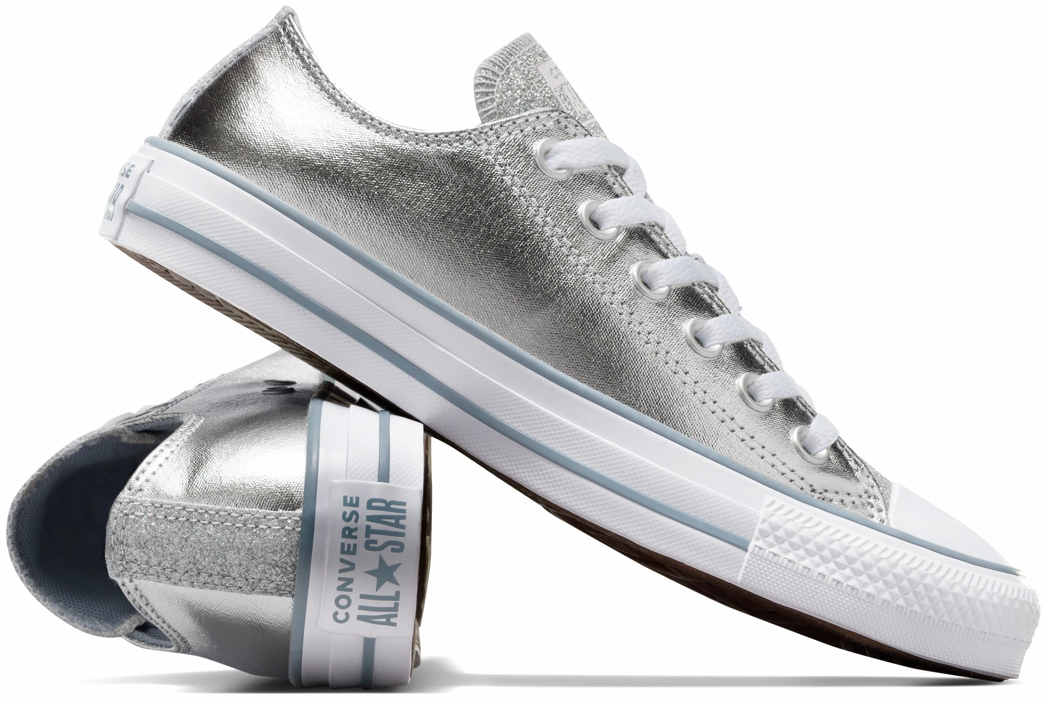 Converse Womens Chuck Taylor All Star Low Top Metallic Granite