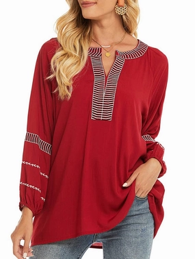 Daily Wear Antibacterial COTTON PLUS-SIZE EMBROIDERED SHIRT_CWTBLL0821