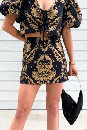 Tagless label Adjustable Hem CORDELIA MINI SKIRT