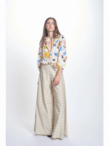 Modern Polo BreathableMeshPanels Corinne Top in Multi