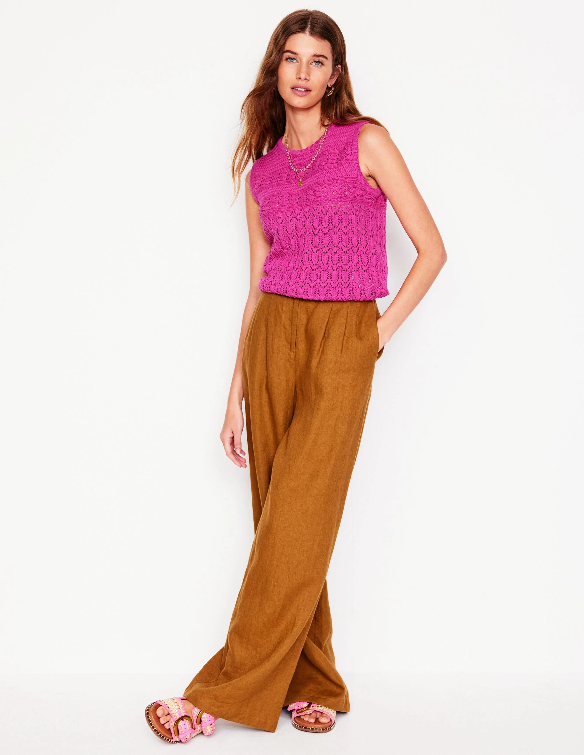 Cotton Stitch Crew Tank-Purple Damson Urban Fashion