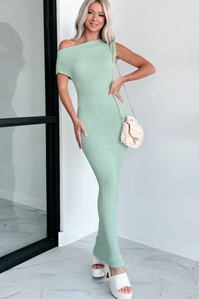 Mindful Muse Smocked Maxi Dress (Sage) Clean Grace cut out