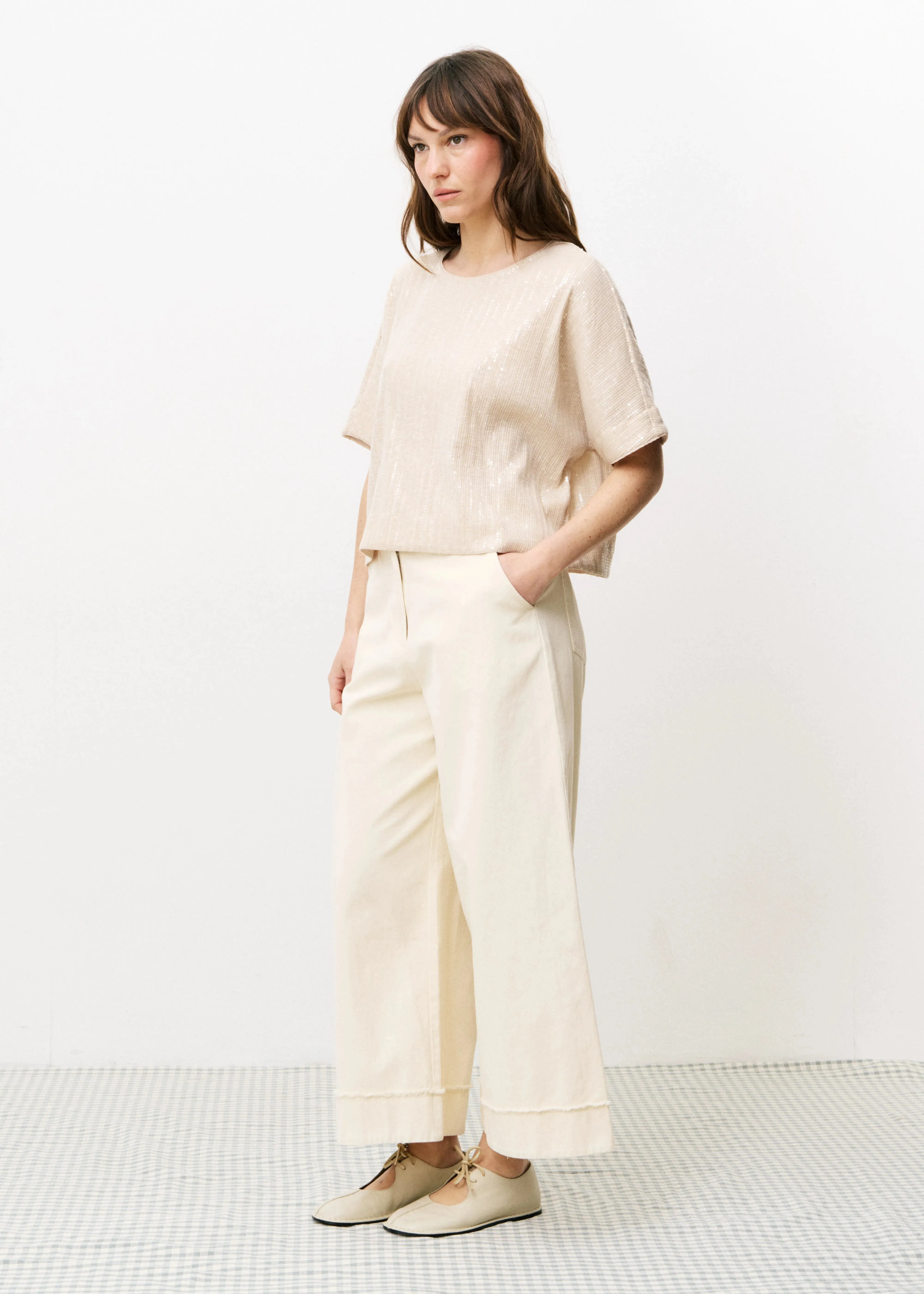 Layering Essential ARACELI WIDE-LEG TROUSERS