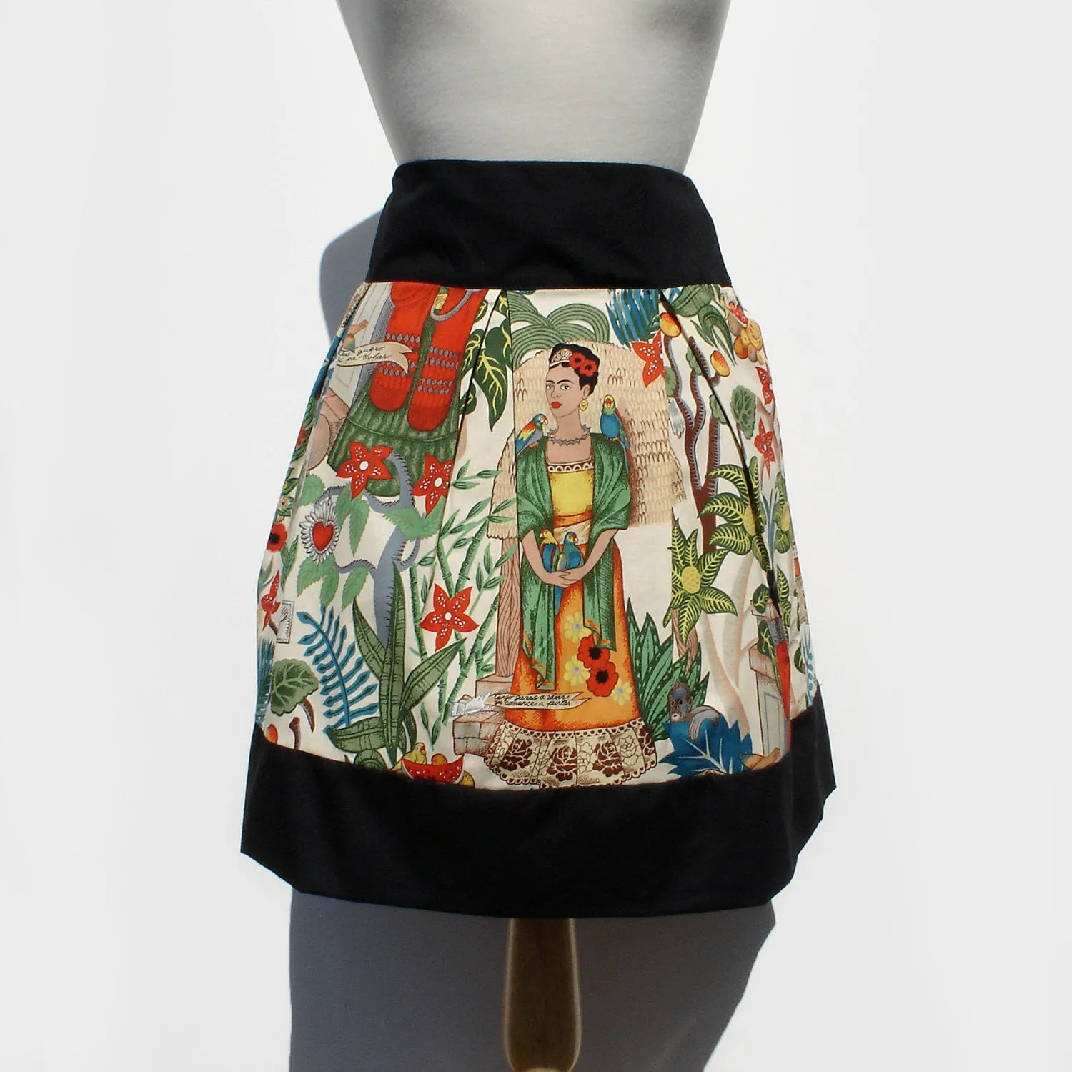 Day of the Dead Mexican Inspired Frida Skirt #S-RS753 Everyday Comfort Perfect Fit