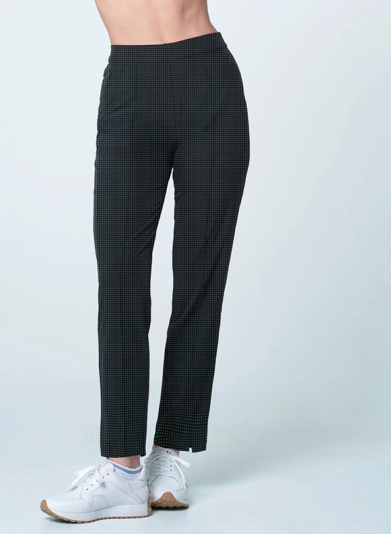 Stripe Show Pull On Pant Timeless Comfort Fit Easy Layer
