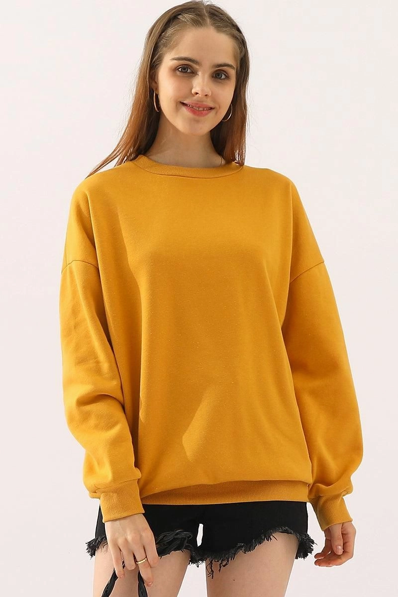 Breathable mesh Anti Pilling Treatment CREW NECK LONG SLEEVE PULLOVER TOPS SWEATSHIRT