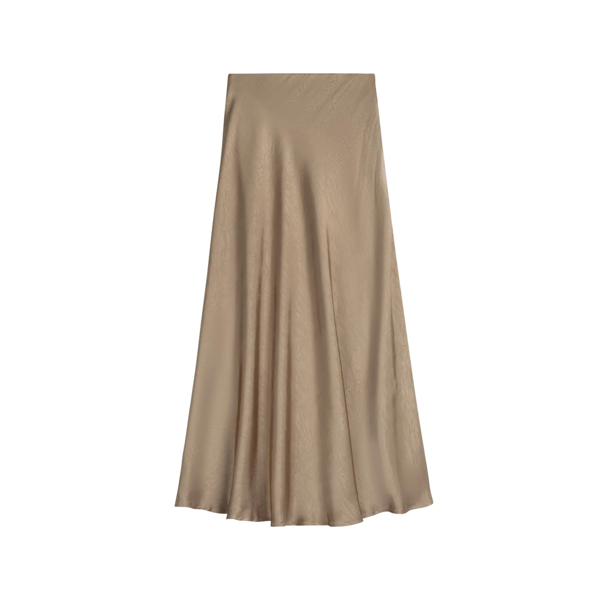 Crinkle Slip Skirt | Camel Fashionable Look Core Cut
