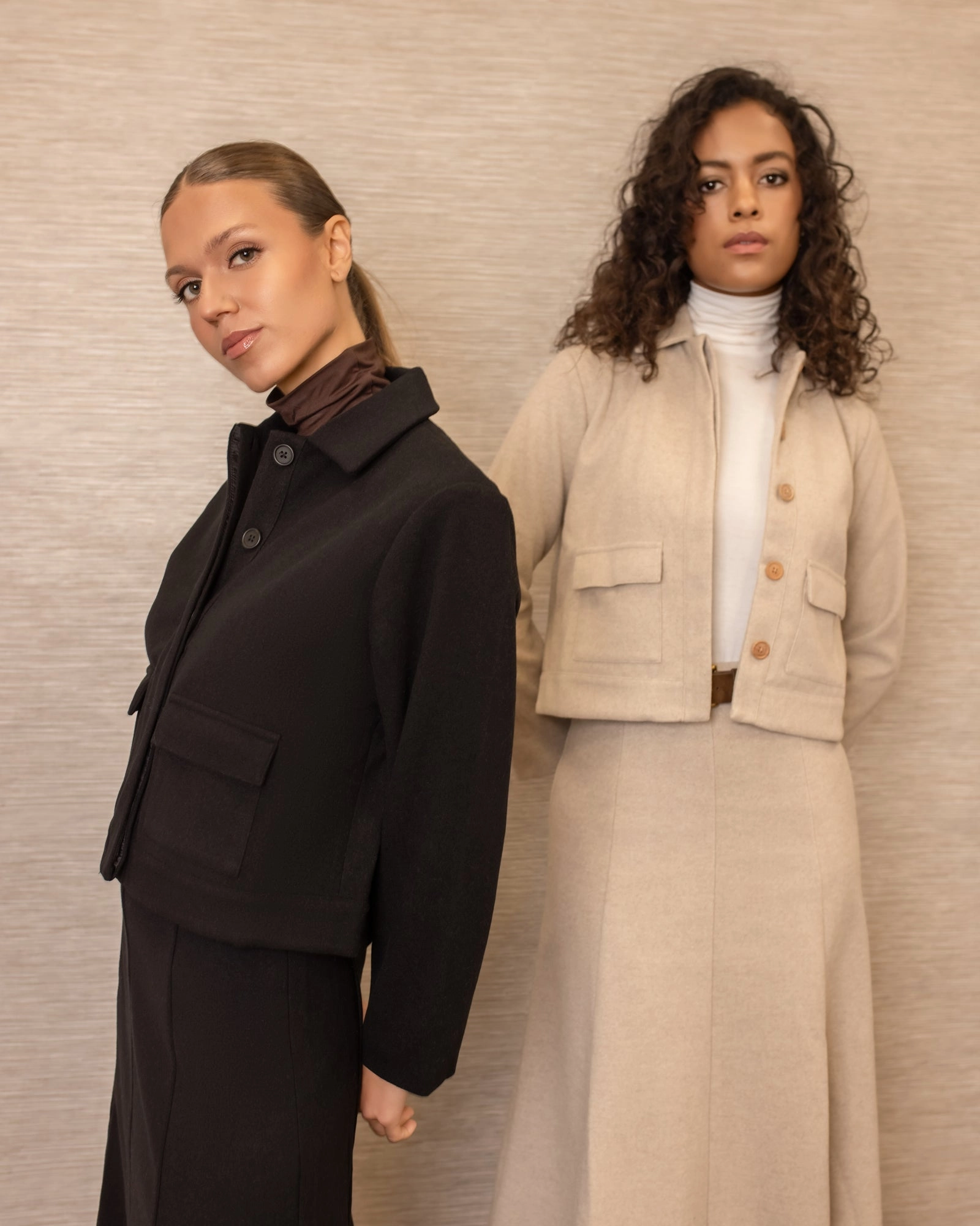 Cropped Cargo Jacket | Black AbrasionResistant Edging